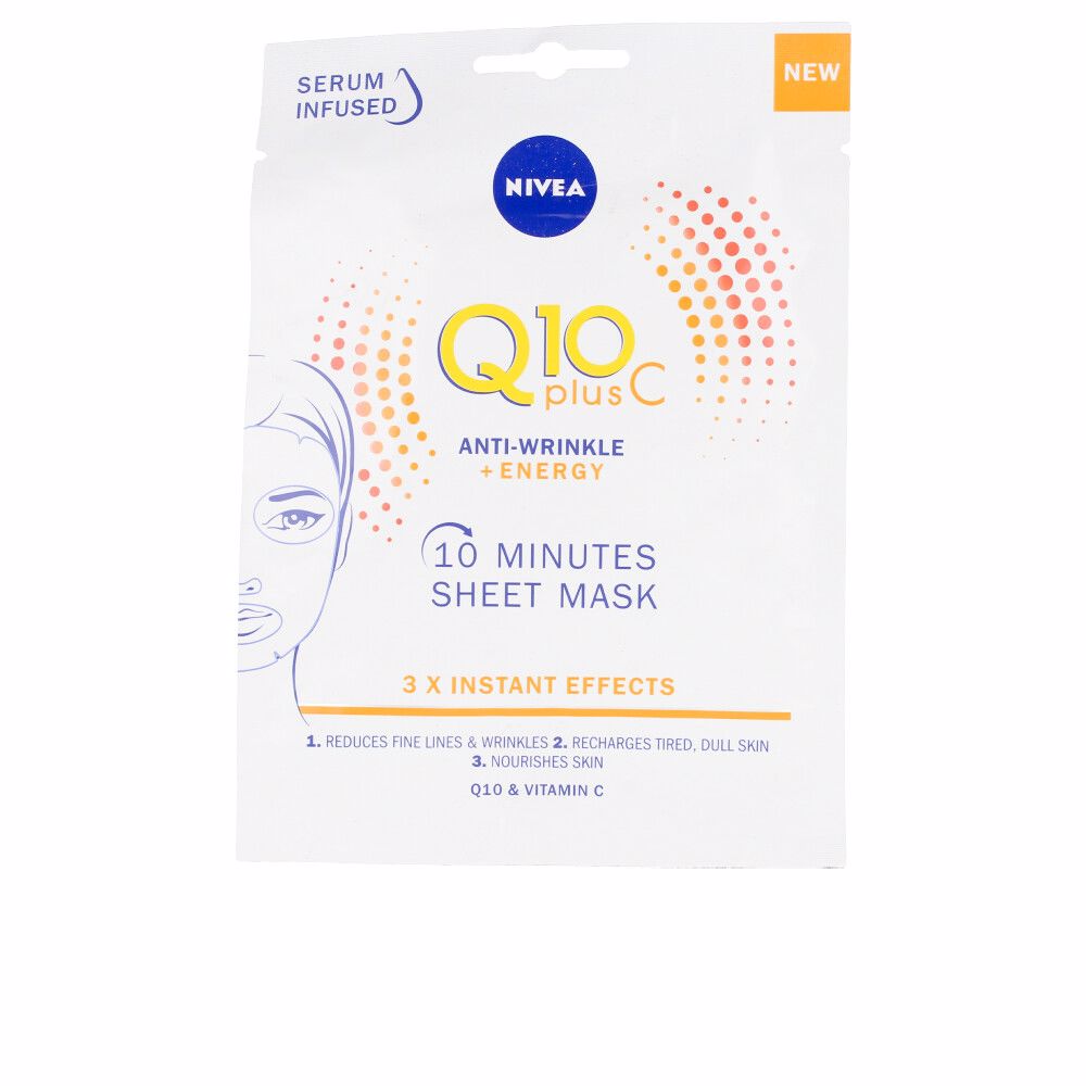 NiveaQ10VitaminCAnti-WrinkleEnergizingFacialMask ニベア Q10+ ビタミンC アンチリンクル+エナジャイジング フェイシャルマスク - 画像 (1)