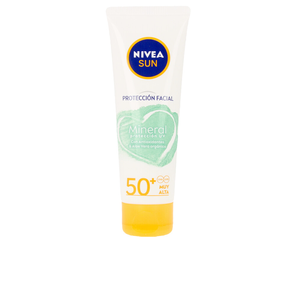 NiveaSunFacialMineralProtectionUVSPF5050ml Nivea Sun Facial Mineral Protection UV SPF50+ Creme Solar 50ml - Image 1