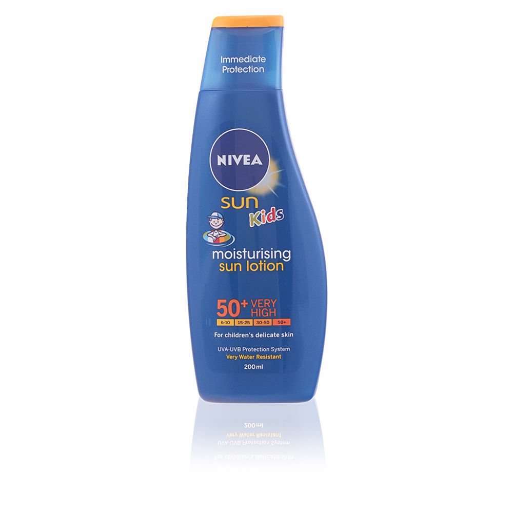NiveaSunKidsMoisturizingSunscreenWaterproofSPF50200ml Nivea Sun Kids Moisturizing Waterproof SPF50+ Loção Solar 200ml - Image 1