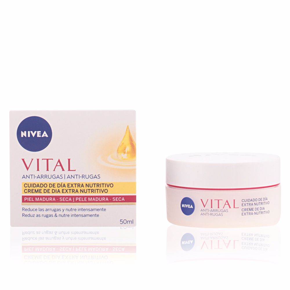 NiveaVitalArganAnti-WrinkleCreamforMatureandDrySkin50ml Nivea Vital Argan Anti-Wrinkle Creme Anti-Rugas para Pele Madura e Seca 50ml - Image 1