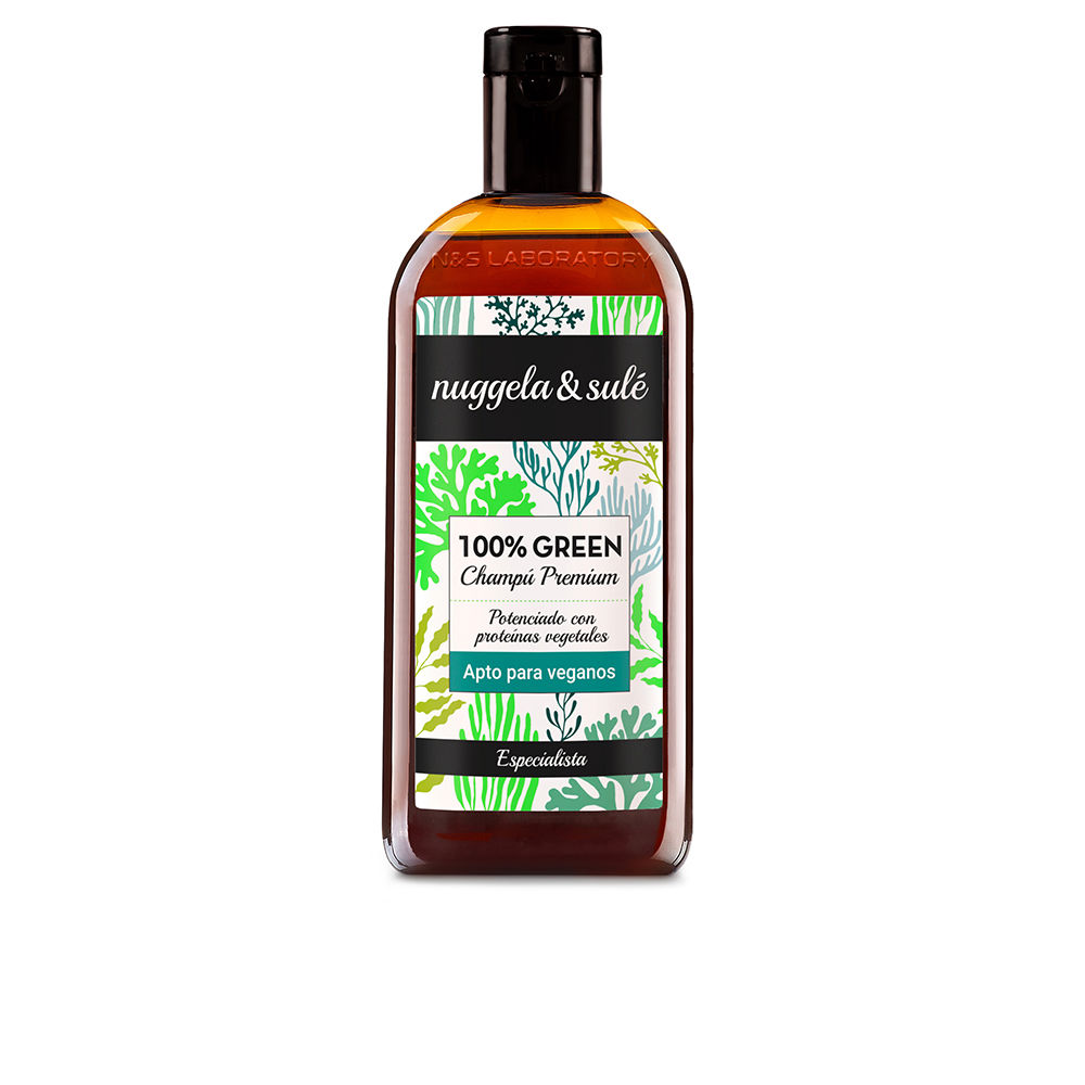 NuggelaSule100GreenShampooSuitableforVegans250ml Nuggela & Sulé 100% Green Shampoo Vegan 250ml - Image 1