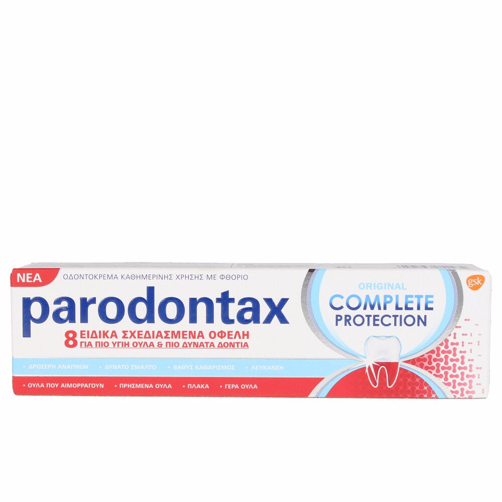 ParodontaxOriginalCompleteProtectionToothpaste75ml Tube of Parodontax Original Complete Protection Toothpaste by Parodontax, a toothpaste indicated for healthy gums and strong teeth.