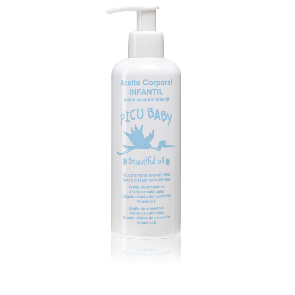 PicuBabyInfantBodyOil250ml Bottle of Picu Baby Infant Body Oil by Picu Baby, a body oil indicated for preventing skin dryness and soothing baby skin.