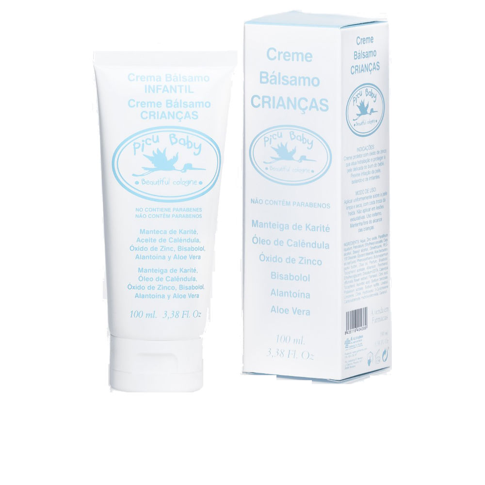 PicuBabyInfantCreamBalm100ml Tube of Picu Baby Infant Cream Balm by Picu Baby, a protective cream indicated for treating and preventing diaper rash.