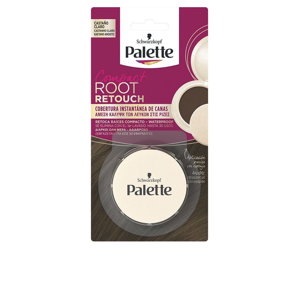 SchwarzkopfPaletteRootRetouchRootTouch-UpCompactColorLightBrown3g Schwarzkopf Palette Root Retouch Corretor Capilar Cor Light Brown 3g - Image 1