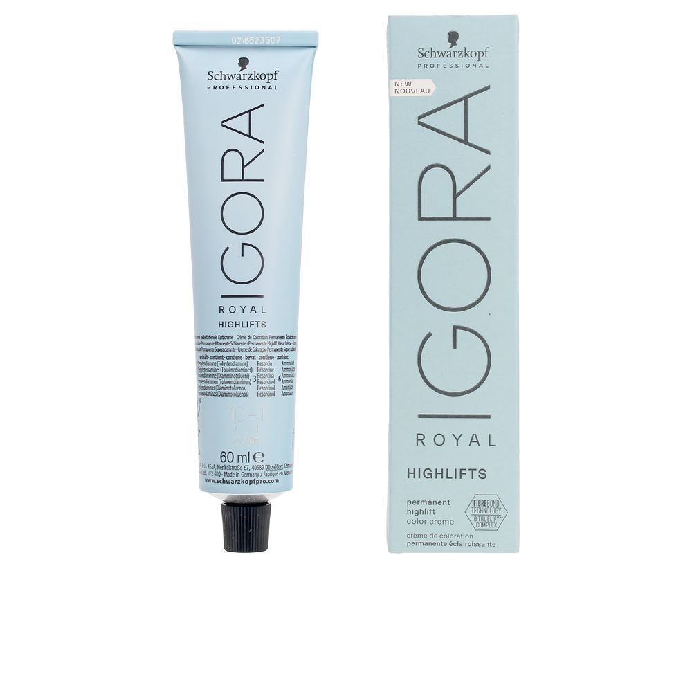 172906 Schwarzkopf Igora Royal Highlifts Coloração Permanente Cor 10-1 60ml - Image 1