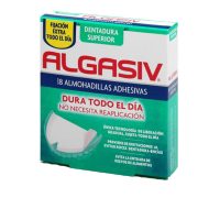 Box  of  Algasiv  Superior  Adhesive  Pads  by  Algasiv,  adhesive  pads  indicated  for  securing  and  stabilizing  upper  dentures.