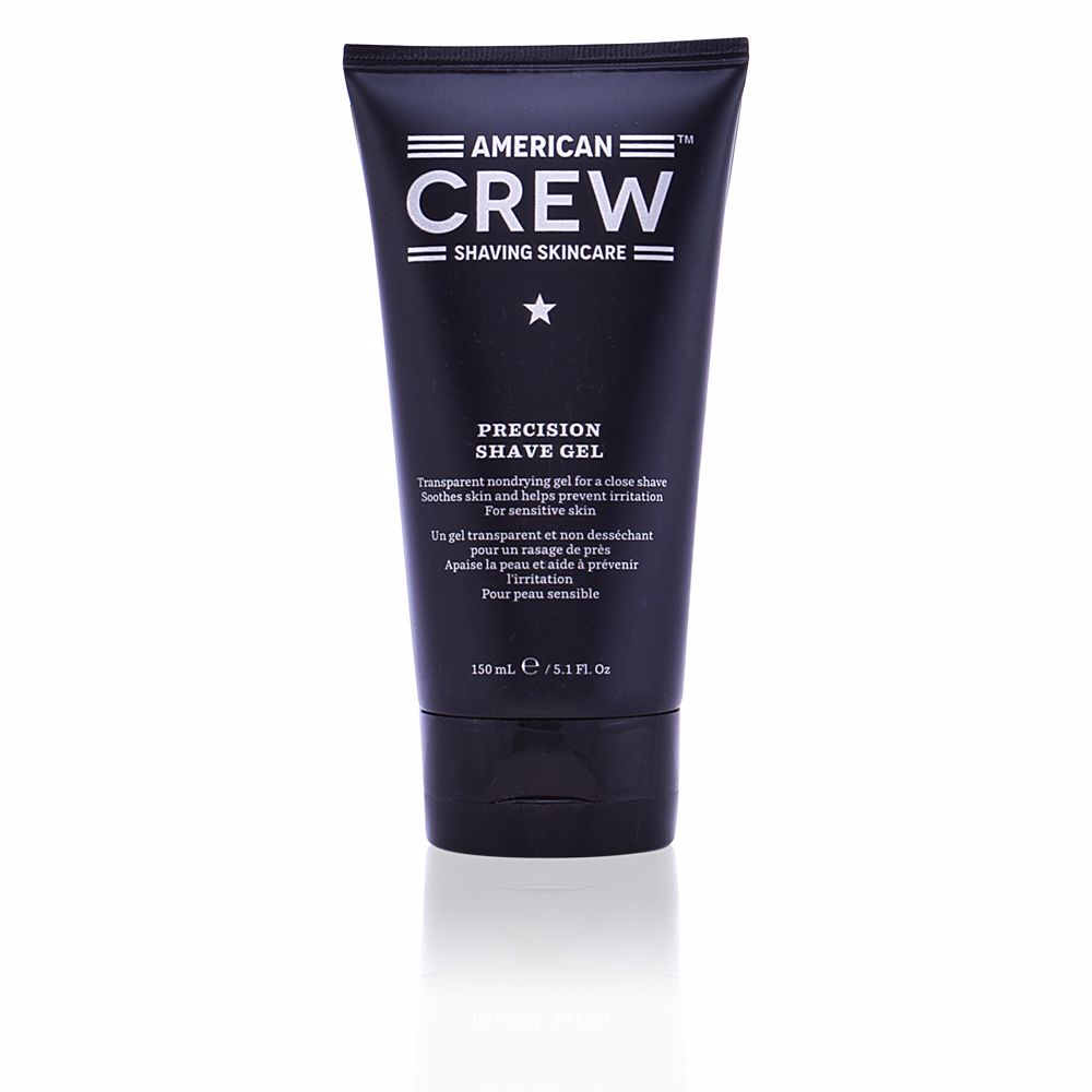 AmericanCrewPrecisionShaveGel150ml Bottle of American Crew Precision Shave Gel by American Crew, a gel indicated for soothing skin and alleviating shaving irritation.