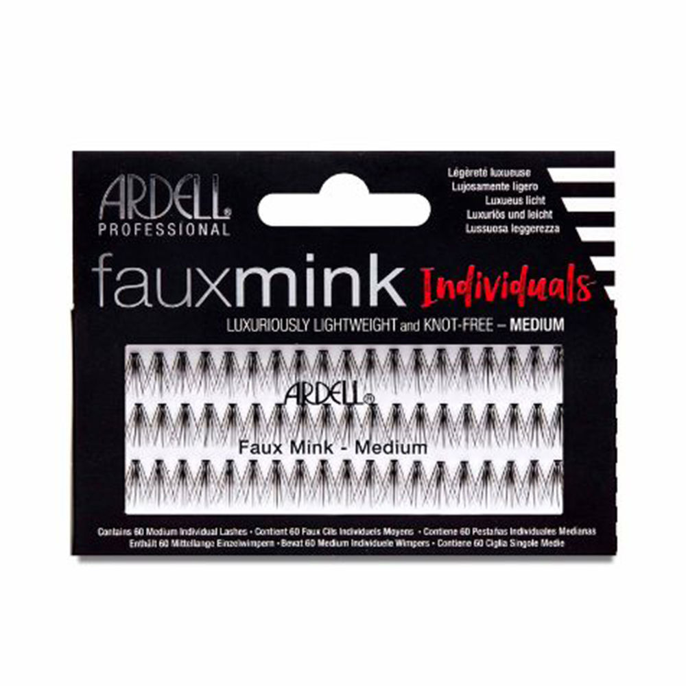 ArdellFauxMinkIndividualBlackFalseLashesMediumSize Ardell Faux Mink Individual Black False Lashes Medium Size - Image 1