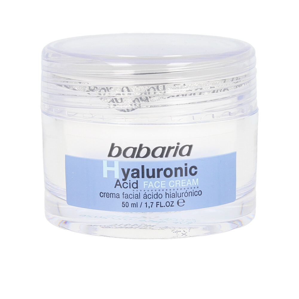 BabariaHyaluronicAcidUltra-HydratingFacialCream50ml Tube of Babaria Hyaluronic Acid Ultra-Hydrating Facial Cream by Babaria, a face cream indicated for hydrating and plumping.