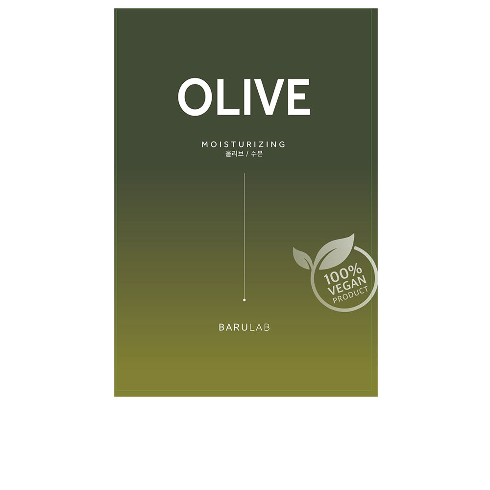 BarulabMoisturizingOliveTheCleanVeganMask23g Sachet of Barulab Moisturizing Olive The Clean Vegan Mask by Barulab, a sheet mask indicated for nourishing and skin glow.