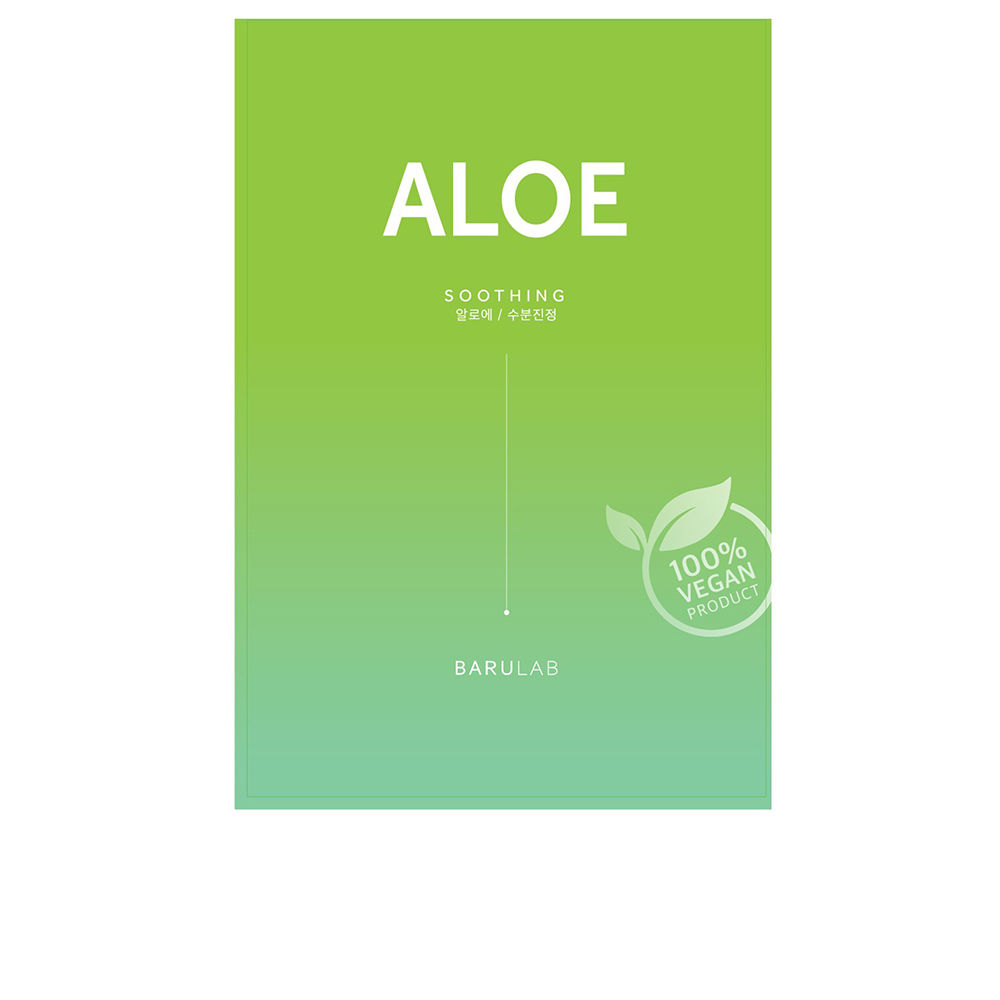 BarulabSoothingAloeTheCleanVeganMask23g Sachet of Barulab Soothing Aloe The Clean Vegan Mask by Barulab, a sheet mask indicated for calming and hydrating the skin.