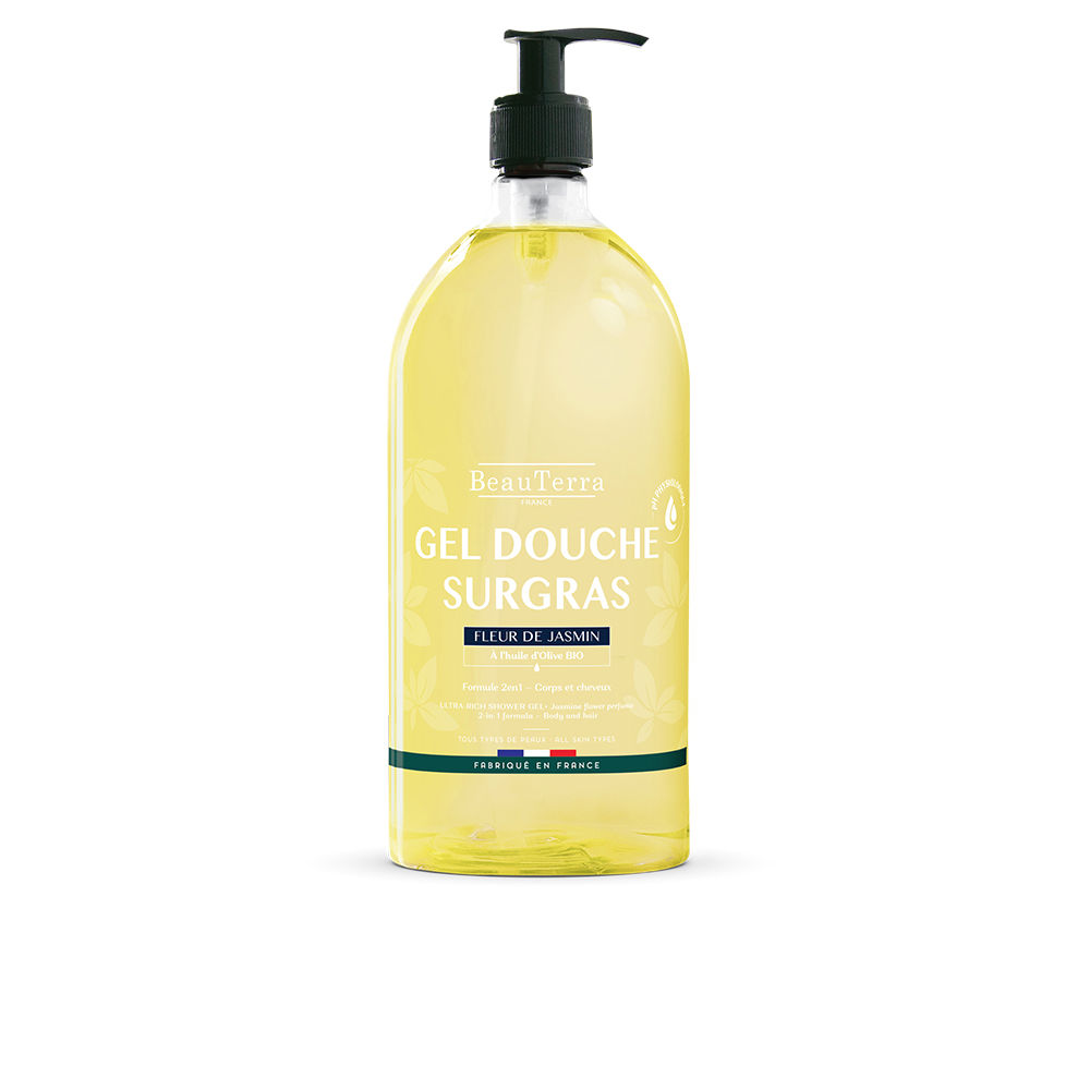 BeauterraJasmineShowerGel1000ml Bottle of Beauterra Jasmine Shower Gel by Beauterra, a shower gel indicated for cleansing and perfuming the body and hair.
