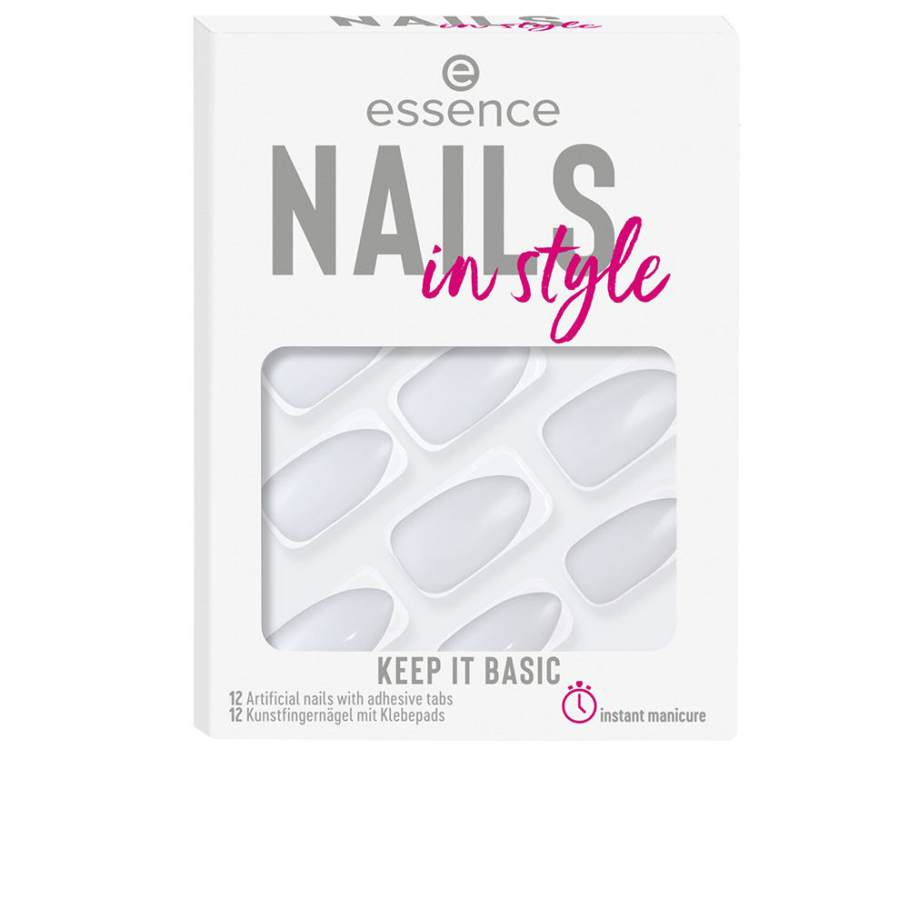 EssenceNailsInStyleArtificialNailsColor15KeepItBasicx12 Essence Nails In Style Artificial Nails Color 15 Keep It Basic x12