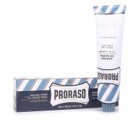Tube  of  Proraso  Blue  Shaving  Cream  by  Proraso,  a  shaving  cream  indicated  for  protecting  and  hydrating  skin  during  shaving.