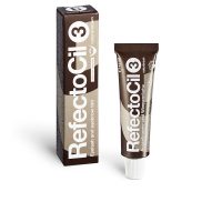 Tube  of  Refectocil  Eyelash  And  Eyebrow  Tint  Color  3  Brown  by  Refectocil,  a  tint  indicated  for  enhancing  lash  and  brow  color.