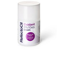 Tube  of  Refectocil  Oxidant  3%  Cream  by  Refectocil,  a  creamy  developer  indicated  for  activating  eyelash  and  brow  tints.