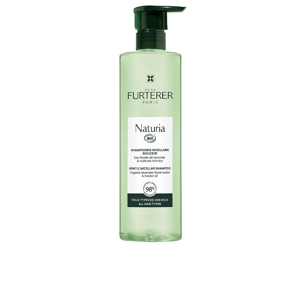ReneFurtererNaturiaMicellarUltra-GentleSulfate-FreeShampoo400ml Bottle of Rene Furterer Naturia Micellar Ultra-Gentle Sulfate-Free Shampoo by Rene Furterer, a shampoo for gentle hair cleansing.