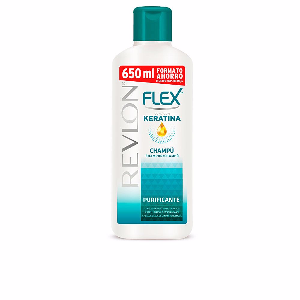 RevlonFlexKeratinPurifyingShampooOilyHair650ml Revlon Flex Keratin Shampoo Purificante Cabelo Oleoso 650ml - Image 1