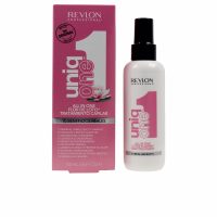 Bottle  of  Revlon  Uniq  One  Lotus  All  In  One  Hair  Treatment  by  Revlon,  a  conditioning  shampoo  for  all  hair  types.