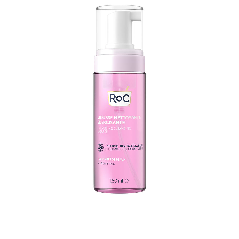 RocEnergizingCleansingMousse150ml Bottle of Roc Energizing Cleansing Mousse by Roc, a cleansing mousse indicated for removing makeup and impurities.