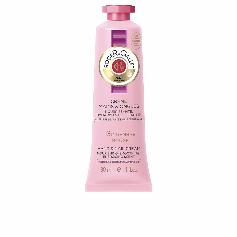 RogerGalletGingembreRougeHandandNailCream30ml Roger & Gallet Gingembre Rouge Crema Manos e Uñas 30ml - Image 1