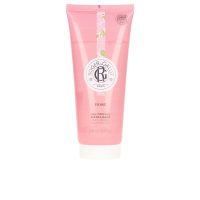 Bottle  of  Roger  &  Gallet  Rose  Shower  Gel  by  Roger  &  Gallet,  a  creamy  gel  indicated  for  softening  and  cleansing  skin.