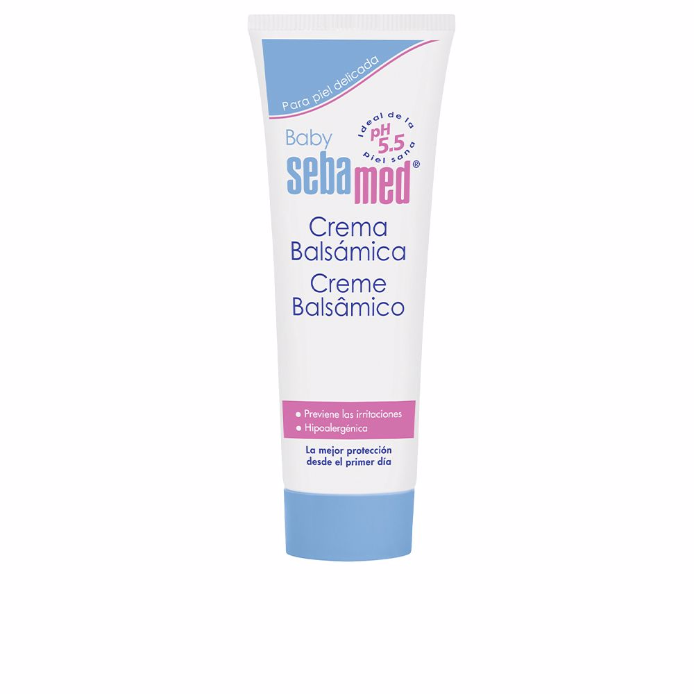 SebamedBabyBalmCream50ml Tube of Sebamed Baby Balm Cream by Sebamed, a nourishing balm indicated for preventing dryness and irritations in baby skin.