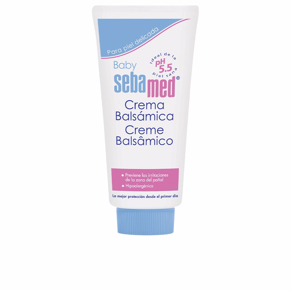 SebamedBabyBalsamicCream300ml Tube of Sebamed Baby Balsamic Cream by Sebamed, a nourishing balm indicated for preventing dryness and skin irritations.