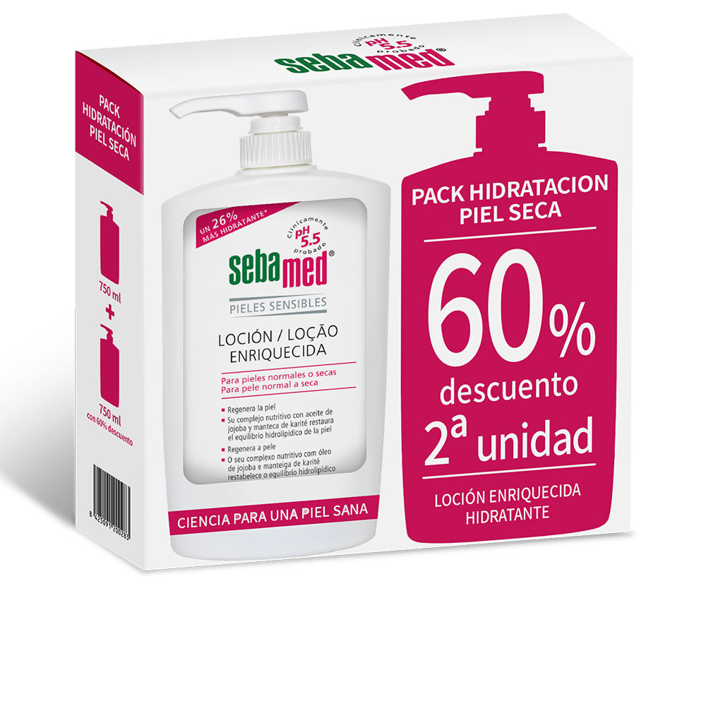 SebamedDryAndSensitiveSkinEnrichedLotion2x750ml Sebamed Dry And Sensitive Skin Enriched Lotion 2x750ml