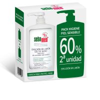 Bottle  of  Sebamed  Emulsion  Bath  Gel  Soap-Free  by  Sebamed,  a  shower  gel  indicated  for  deep  cleansing  and  skin  hydration.