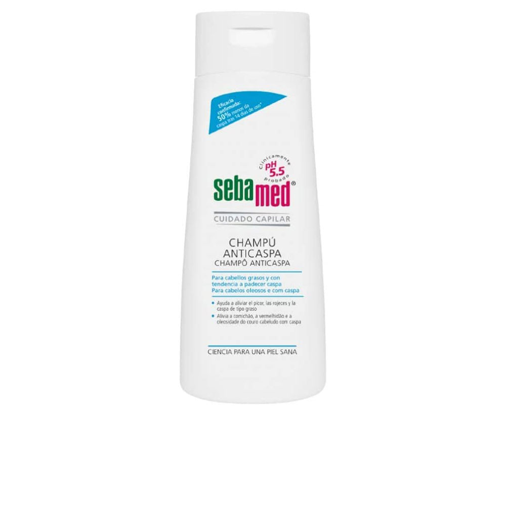 SebamedHairCareAnti-DandruffShampoo200ml Bottle of Sebamed Hair Care Anti-Dandruff Shampoo by Sebamed, a shampoo indicated for reducing scalp irritation and dandruff.