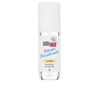 Bottle  of  Sebamed  Sensitive  Skin  Deodorant  Balm  Roll-On  by  Sebamed,  a  roll-on  balm  indicated  for  preventing  body  odor.