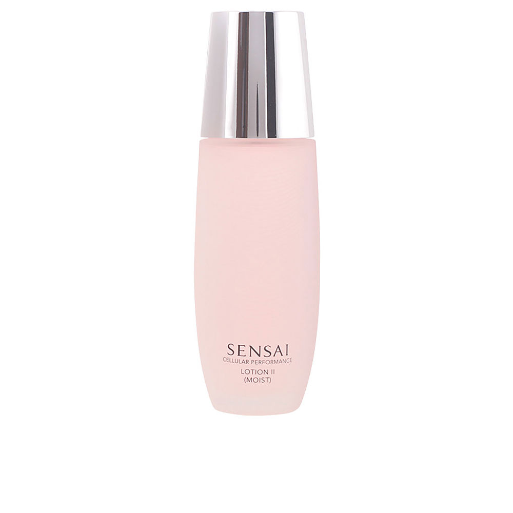 SensaiCellularPerformanceLotionIIMoist125ml Bottle of Sensai Cellular Performance Lotion II Moist by Sensai, a rich lotion indicated for intense anti aging hydration.