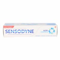Tube  of  Sensodyne  Complete  Action  Toothpaste  by  Sensodyne,  a  toothpaste  indicated  for  sensitivity  and  plaque  protection.