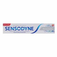 Tube  of  Sensodyne  Whitening  Toothpaste  by  Sensodyne,  a  toothpaste  indicated  for  whitening  and  protecting  sensitive  teeth.