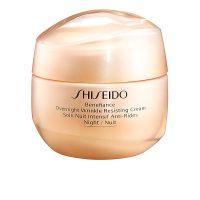 Jar  of  Shiseido  Benefiance  Overnight  Wrinkle  Resisting  Cream  by  Shiseido,  a  night  cream  indicated  for  correcting  sleep-induced  wrinkles.