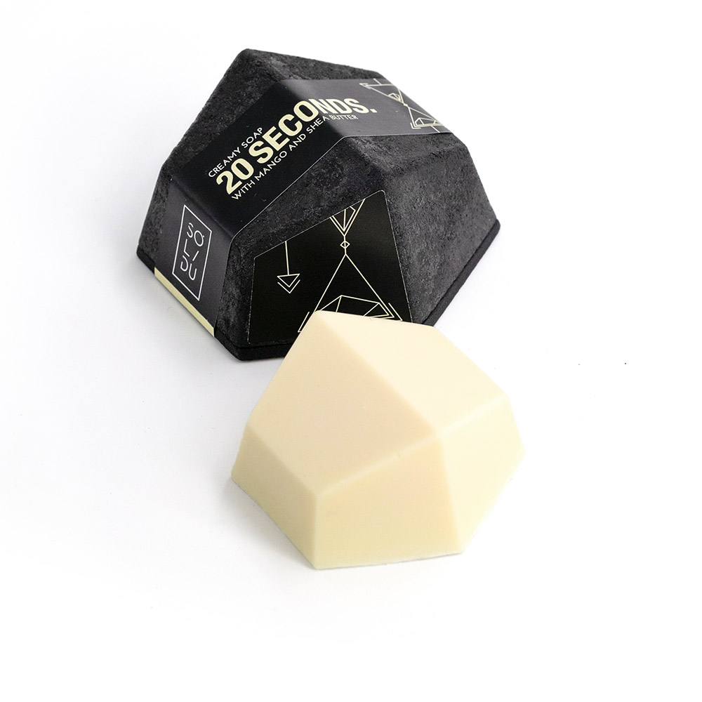 Solidu20SecondsCreamyMangoHandAndBodySoapBar55g Solidu 20 Seconds Creamy Mango Sabonete Mãos e Corpo 55g - Image 1