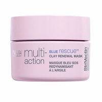 Jar  of  Multi-Action  Blue  Rescue  Mask  by  Strivectin,  a  clay  mask  indicated  for  fighting  signs  of  aging  and  fatigue.