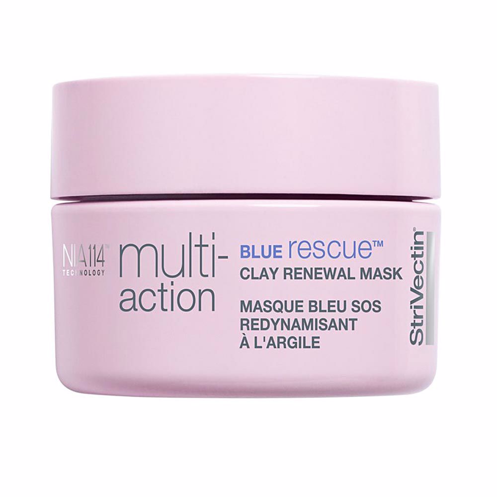 StrivectinMulti-ActionBlueRescueMask94g Jar of Multi-Action Blue Rescue Mask by Strivectin, a clay mask indicated for fighting signs of aging and fatigue.