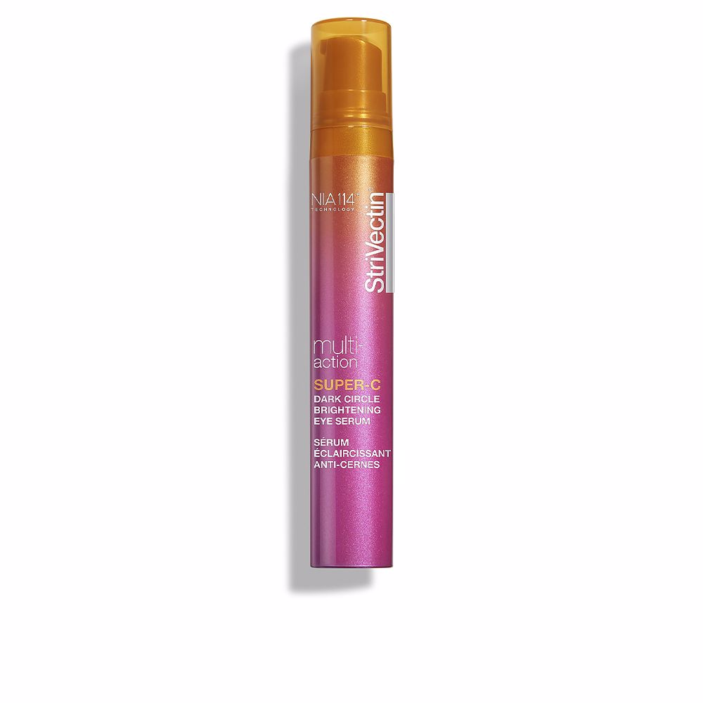 StrivectinMulti-ActionSuper-CDarkCircleBrighteningEyeSerum15ml Bottle of Multi-Action Super-C Dark Circle Brightening Eye Serum by Strivectin, a serum indicated for brightening dark circles.