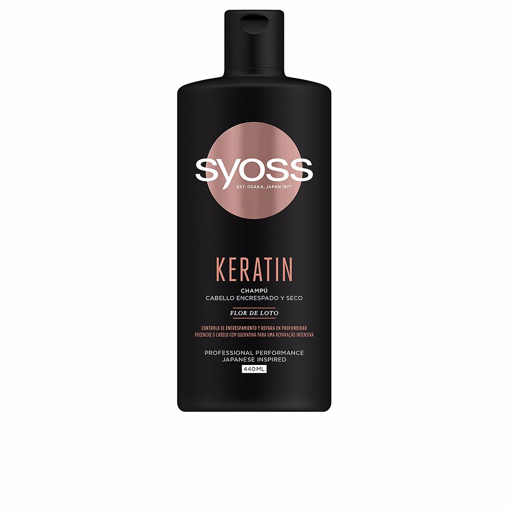 SyossKeratinShampooFrizzyandDryHair440ml Syoss Keratin Shampoo Cabelo Seco e com Frizz 440ml - Image 1