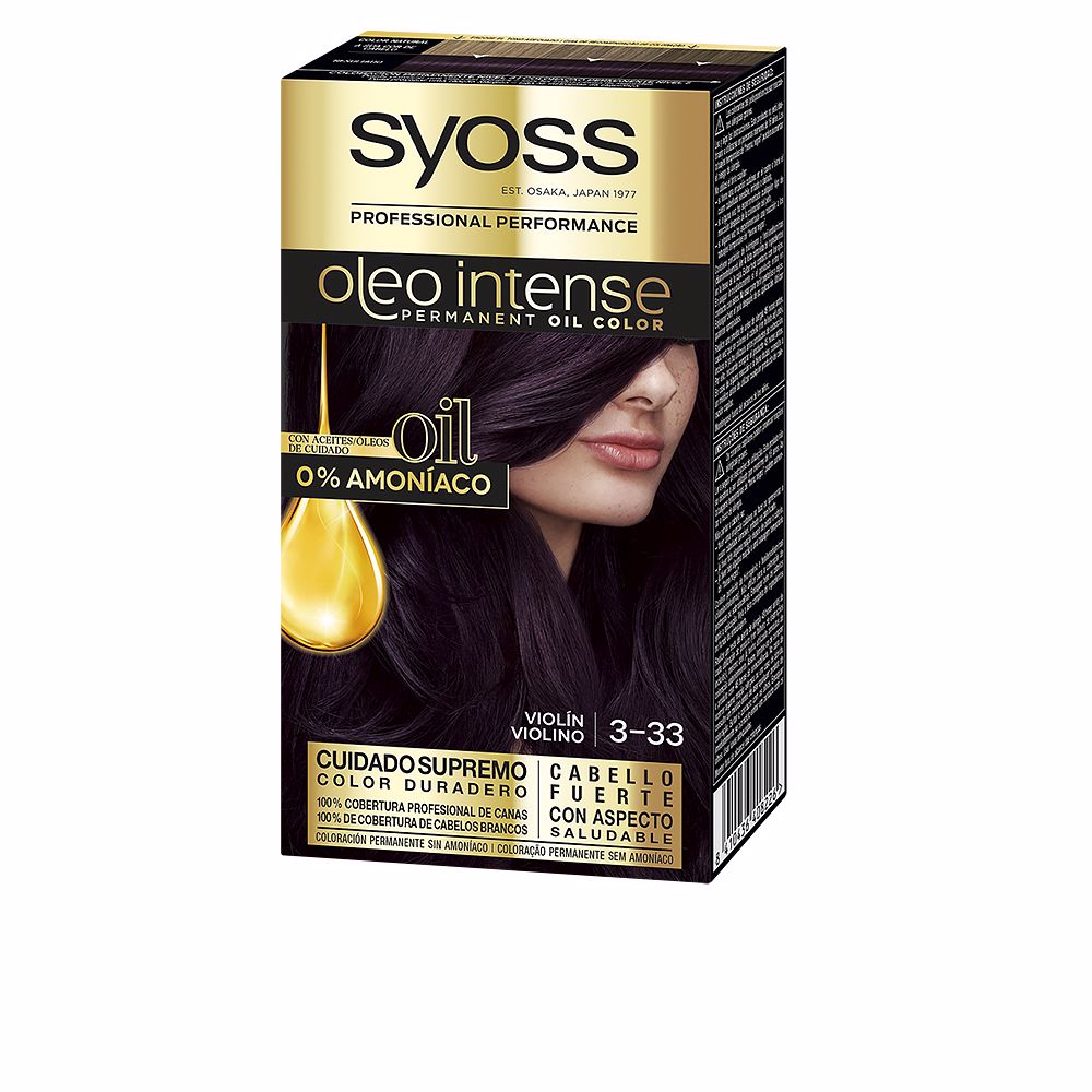 SyossOleoIntenseAmmonia-FreePermanentOilColor3.22Violin Syoss Oleo Intense Ammonia-Free Permanent Oil Coloração 3.22 Violin - Image 1