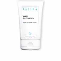 Bottle  of  Talika  Bust  Phytoserum  by  Talika,  an  aqueous  gel  serum  indicated  for  firming  and  plumping  the  bust.