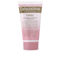Tube  of  Talquistina  Cream  by  Talquistina,  a  light  cream  indicated  for  relieving  itching  and  soothing  sensitive  skin.