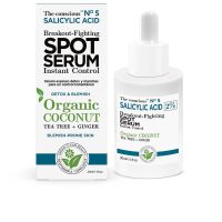 Bottle  of  The  Conscious  Salicylic  Acid  Breakout-Fighting  Spot  Serum  by  The  Conscious,  a  serum  indicated  for  fighting  blemishes.