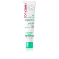 Tube  of  Topicrem  AC  Control  Anti-Blemish  Cream  by  Topicrem,  a  cream  indicated  for  regulating  sebum  and  reducing  pimples.