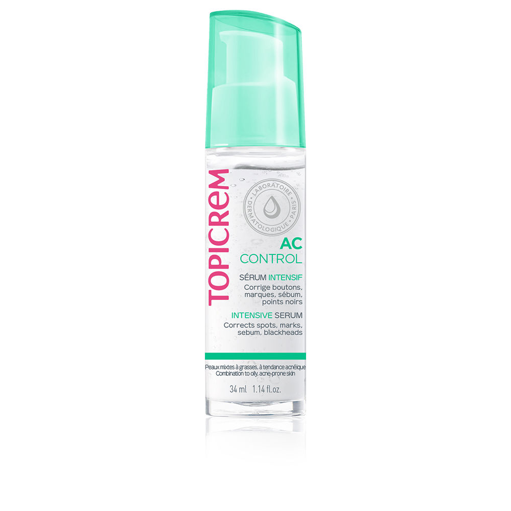 TopicremACControlConcentratedSerum30ml Bottle of Topicrem AC Control Concentrated Serum by Topicrem, a serum indicated for correcting spots and purifying skin.