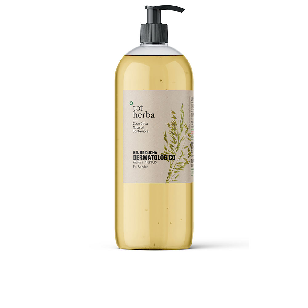 TotHerbaDermatologicalOatandPropolisShowerGel1000ml Bottle of Tot Herba Oat and Propolis Shower Gel by Tot Herba, a shower gel indicated for repairing and soothing sensitive skin.