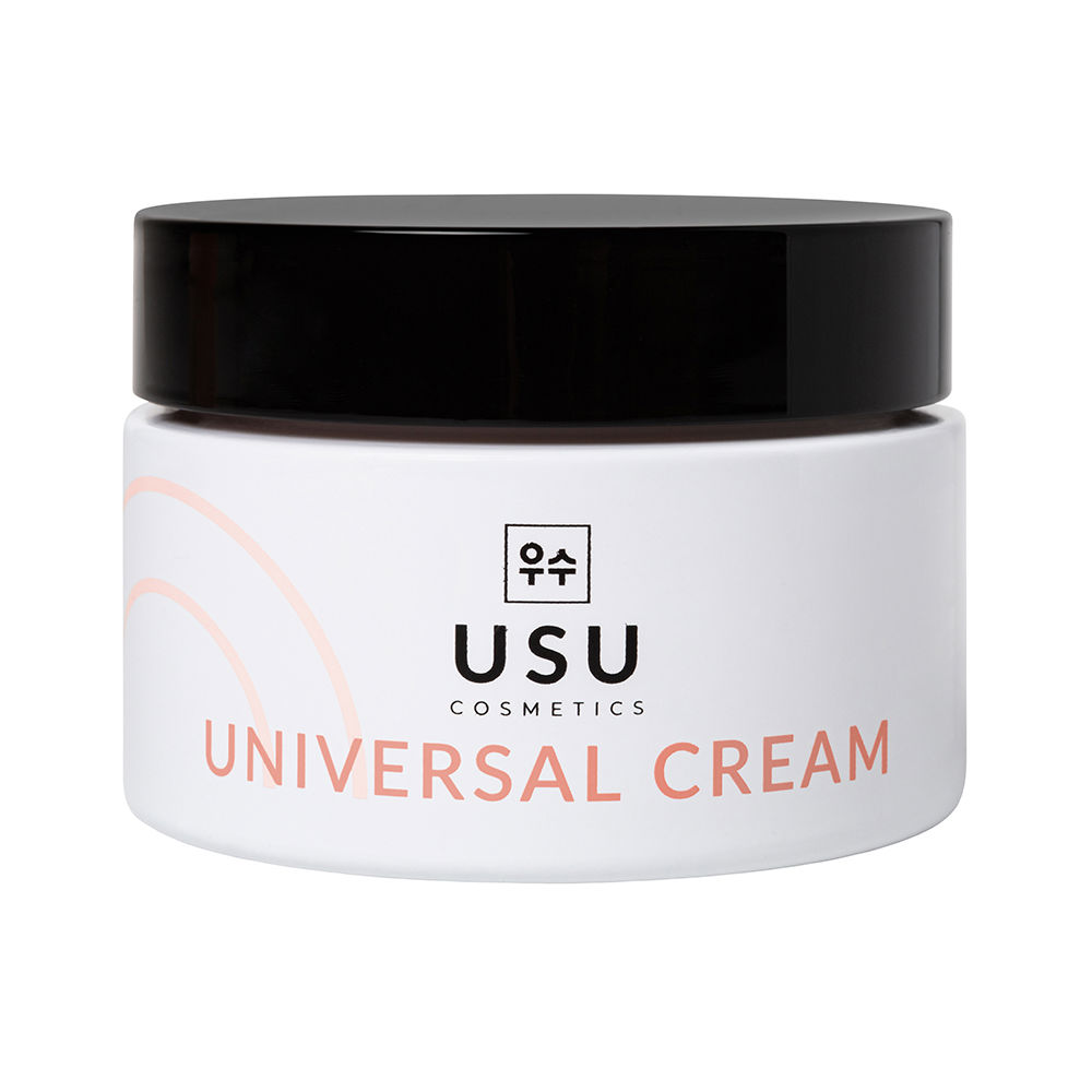 UsuCosmeticsUniversalCream50ml Jar of Usu Cosmetics Universal Cream by Usu Cosmetics, a multifunction cream indicated for moisturizing and reducing aging signs.